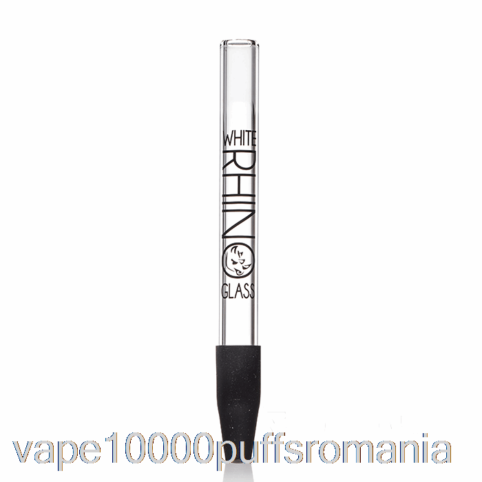 Vape Romania White Rhino Pyrex Dab Straw V1